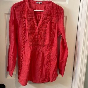 Coral Leifnotes blouse
